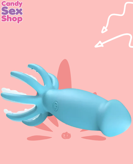 423. Small Octopus Remote Jump Egg Vibrator Remote Control+   Blue (ja8883) (5)