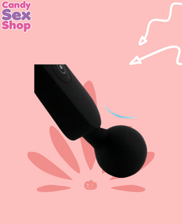 272.  Lilo   Ares Vibrator Wand    Black (ja7007) (3)