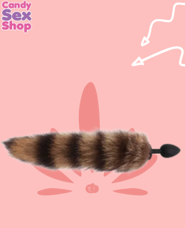 43.  Foxy Anal Tail Plug Brown (ja5470) (4)