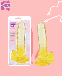 287. Lance´s Cock Jelly Dildo Grande – Yellow (ja8250)