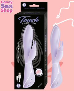 293. Touch Activated Rabbit Vibe   Purple (ja8903)
