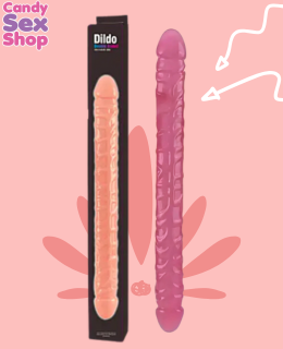 335. Dildo Double Ended 13.2 Inch   Pink (ja8527)
