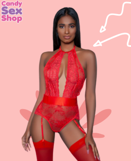 189. Ophelia Bodysuit Red   Talla Mediana (ja8367)
