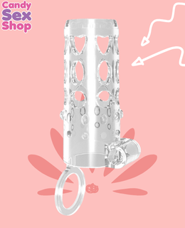 39.  Vibrating Sleeve Enhancer Clear (ja5687) (3)