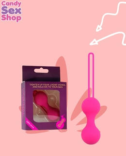 99. Doble Silicon Vaginal Balls – Pink (ja8474)