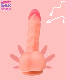 358. Lances Cock Realistic Dildo 8.0 Inch – Flesh (ja8692) (3)