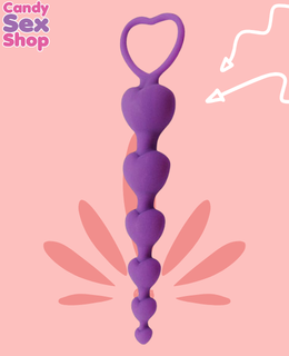 28.  Heart Booty Beads   Purple (ja7121)