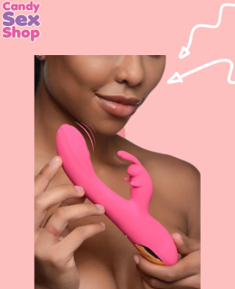 209. Power Bunnies Huggers 10x Silicone Rabbit Vibrator – Pink (ja8231) (5)