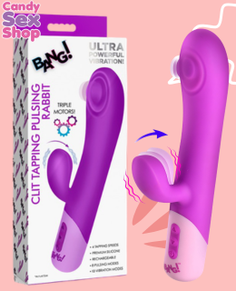 278. Bang! Clit Tapping Pulsing Rabbit   Purple (ja8821)