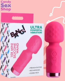 311. 10x Mini Silicone Wand   Pink (ja8007)