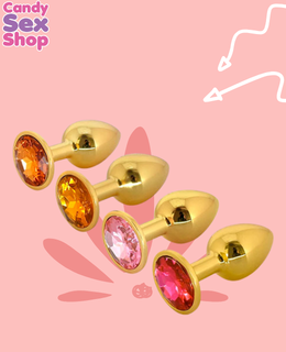 138.  Gold Jeweled Plug   Chico (ja7191) (4)