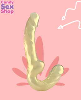 275. Metallic Strapless Double Head Dildo   Varios Colores (ja8065) (4)
