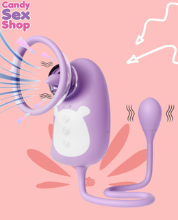 97. Penguin Suction Rotate Tongue & Vibration   Purple (ja8746) (4)