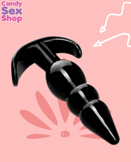 98.  Fr Vibrating Rippled Butt Plug   Black (ja6289) (5)