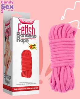 95.  10 Meters Fetish Bondage Rope Pink (ja6867)